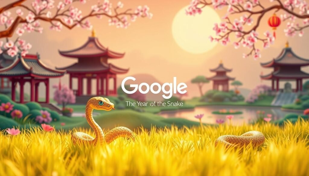 Jahr der Schlange Google Spiel