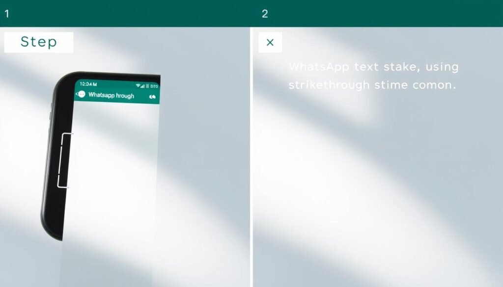 WhatsApp Text durchstreichen Anleitung